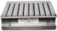 Roller conveyor option for scales with 12" x 14" platform. 1.25" diameter rollers, 1.5" center-to-center spacing. Available in 50 lb. and higher capacity only.