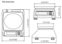 CAS-USA SW-Z Portion Control Bench Scales - 2